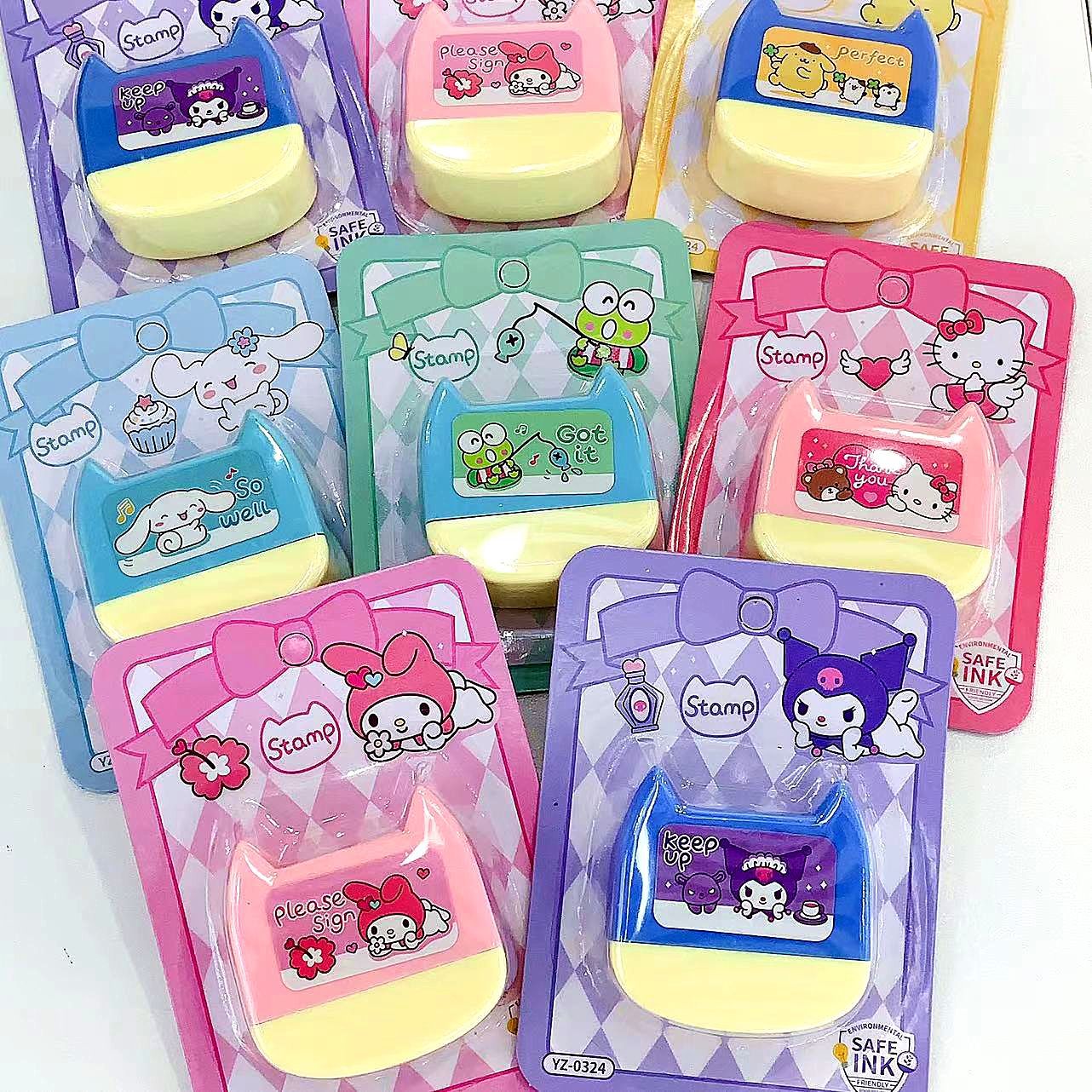 DJ03-0328 Unicorn Deer Cat Head Seal Cartoon English Version (starting from one box)