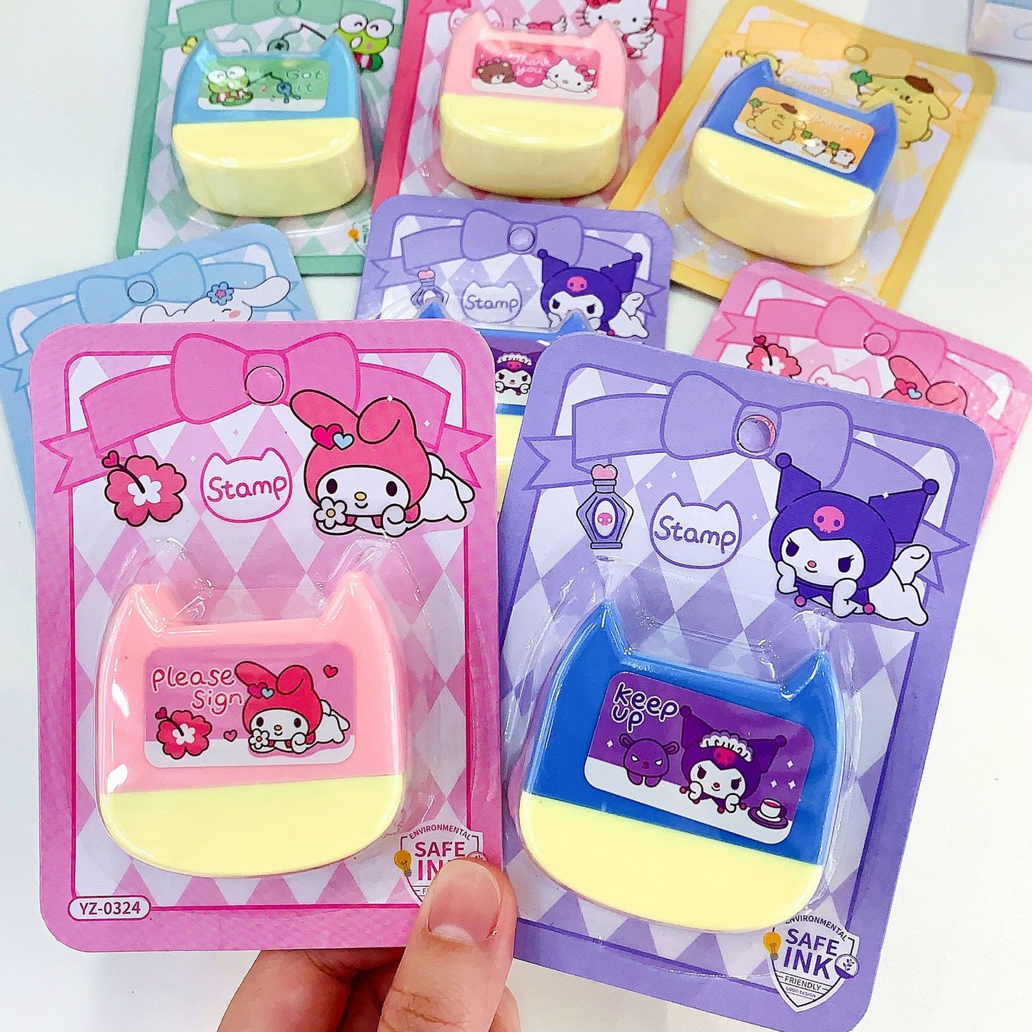 DJ03-0328 Unicorn Deer Cat Head Seal Cartoon English Version (starting from one box)