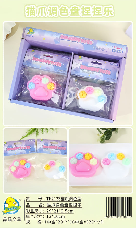 TK2133 Cat Paw Palette Squishy